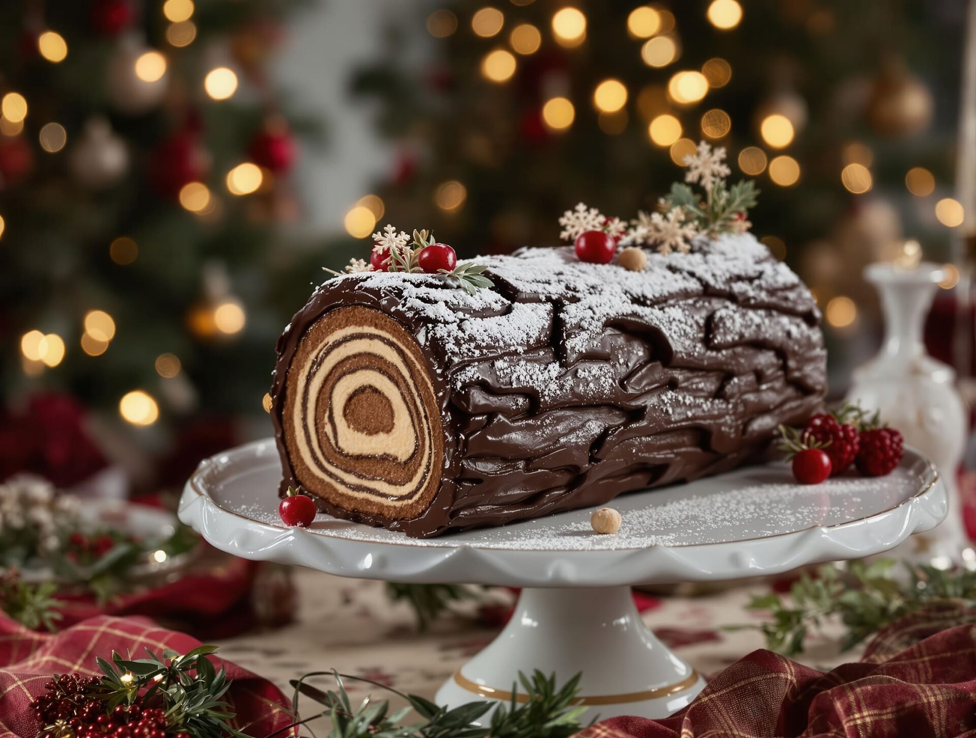 Buche de Noel francia karácsonyi fatörzs torta