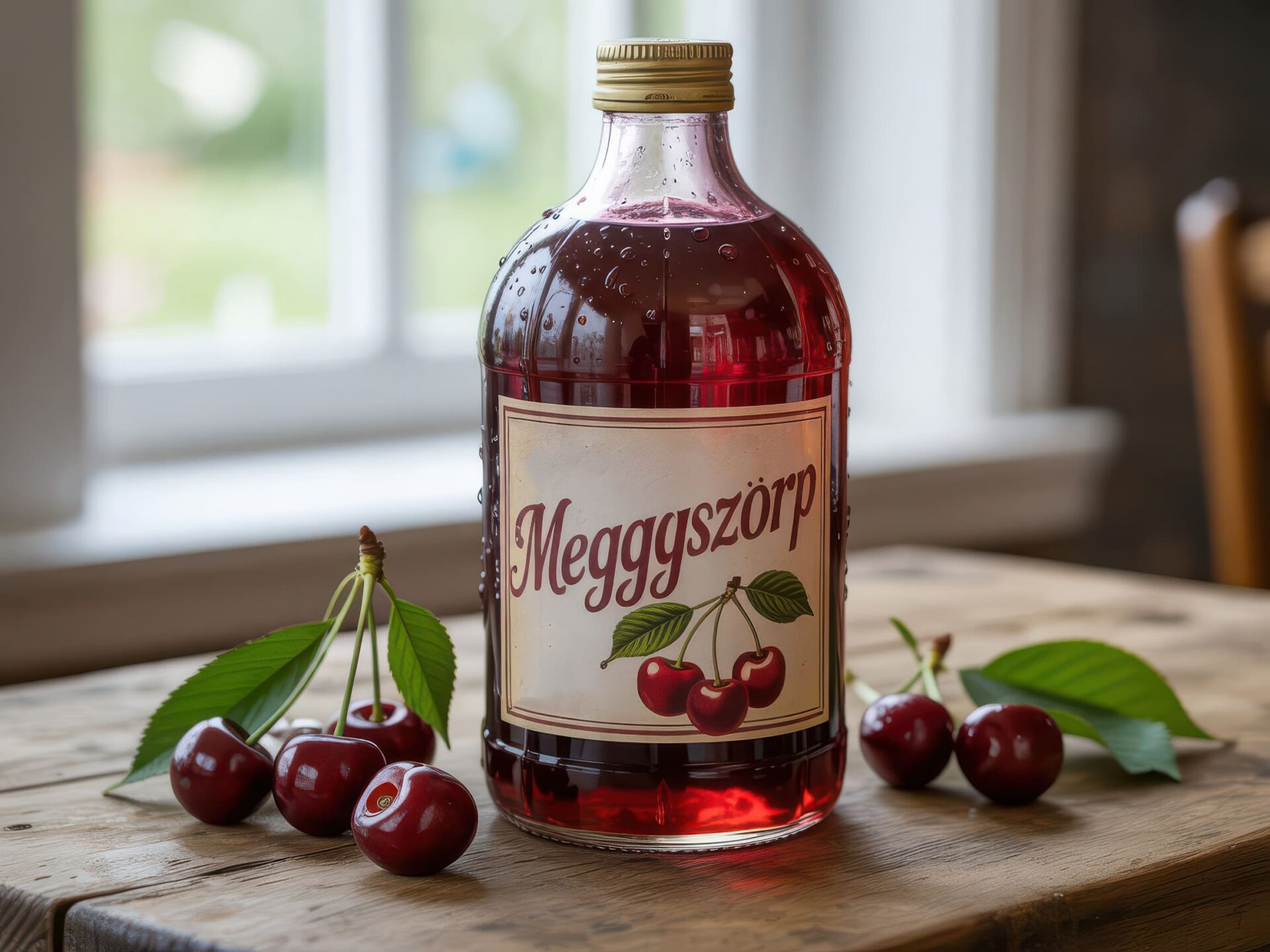 Meggyszörp főzés nélkül – friss házi meggyszörp recept!