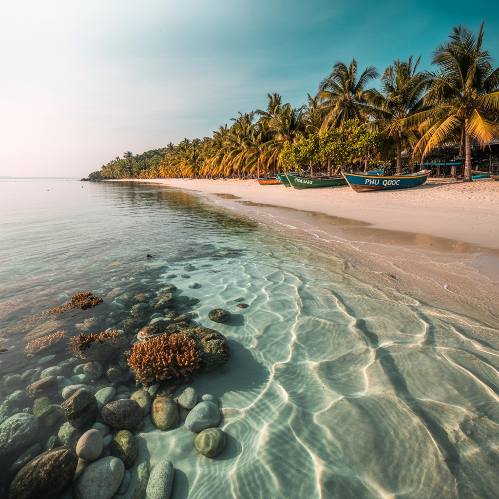 Phu Quoc island: crystal clear sea
