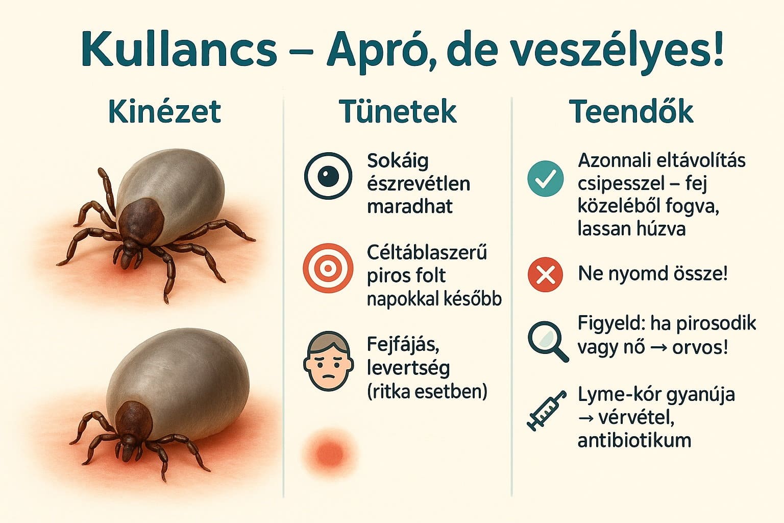 Kullancscsípés infógrafika