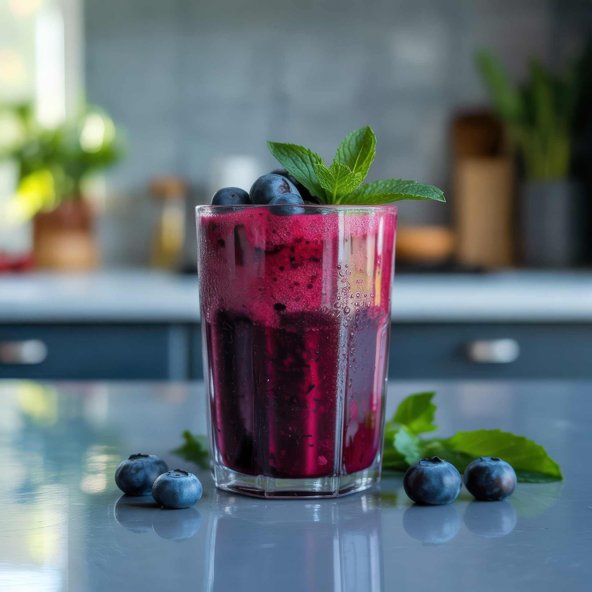 Céklás-áfonyás vérnyomáscsökkentő  egészséges smoothie ital
