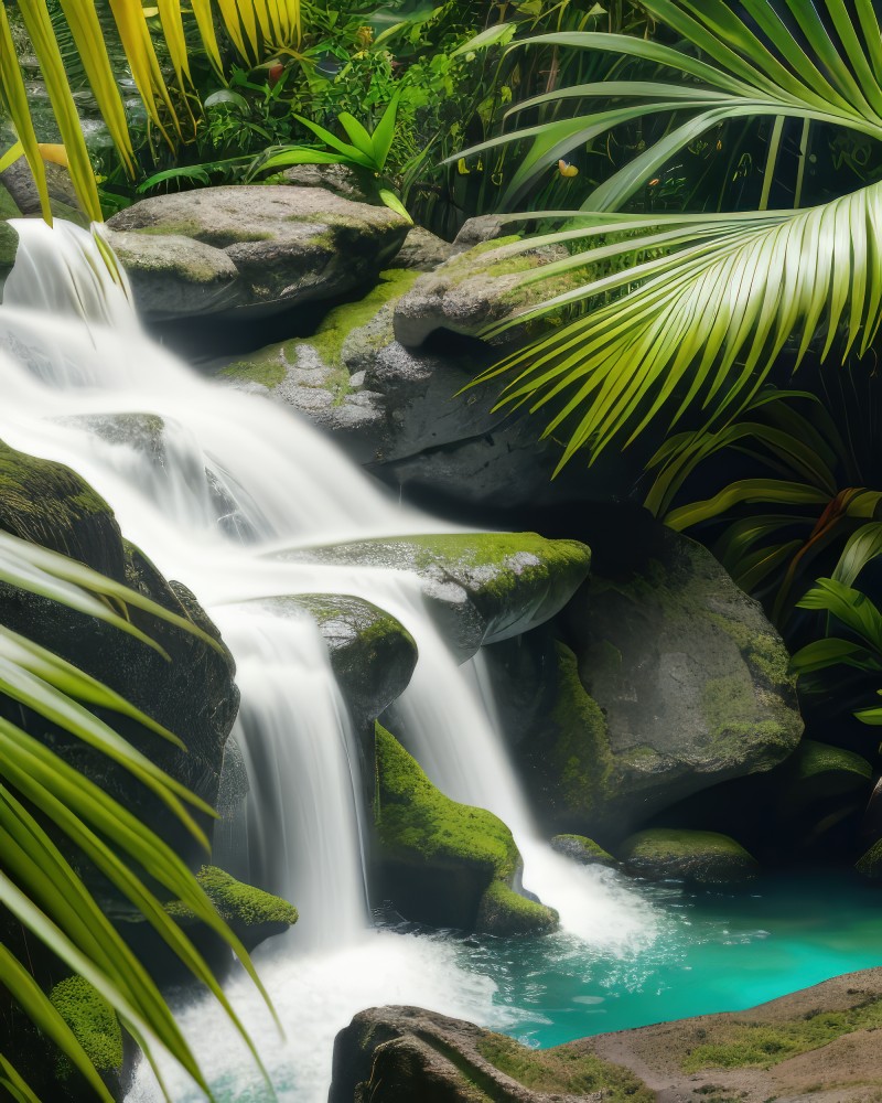 Tropical waterfalls Trópusi vízesések Megaport Media képek videók animációk